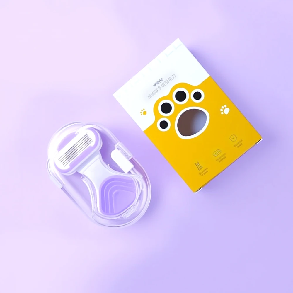 Rasoio a 5 lame per pelli sensibili Ricarica sostituibile Galleggiante sulla pelle Manico antiscivolo Barra lubrificante Trimmer Rasoio per capelli