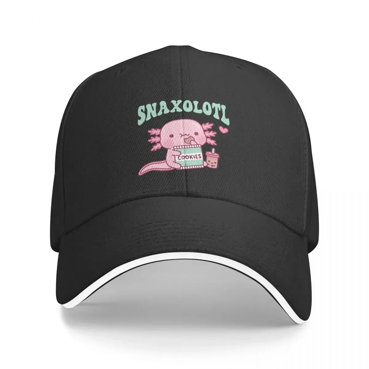 Funny Snaxolotl Snack A Lotl Like The Axolotl Baseball Cap Beach hiking hat Women's Hats Men's