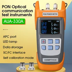 Port AUA-330A/APC/UPC COMPTYCO (opcjonalnie) ręczny światłowodowy miernik mocy PON ze światłem LED FTTX/ONT/OLT 1310/1490/1550nm