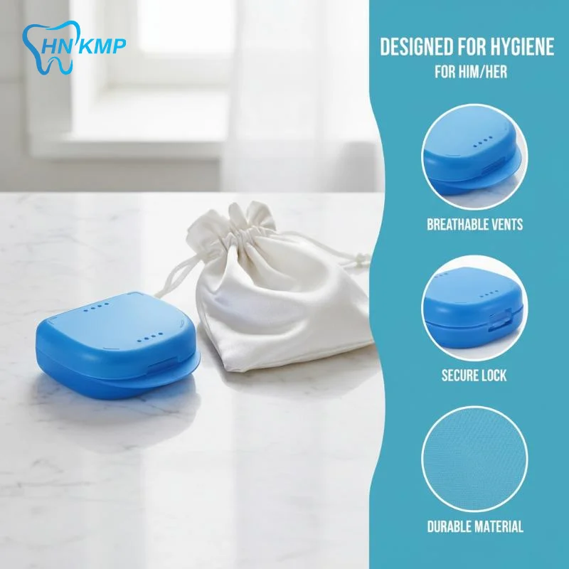 1Pcs Colorful Dental Braces Retainer Case Denture Tray Box Vent Holes Mouth Guard Aligner Braces Denture Box
