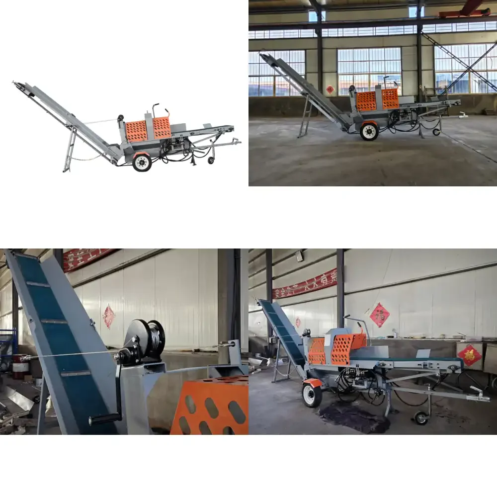 CE Certified Powered Log Splitter Heavy Wood Processor for Forestry Work