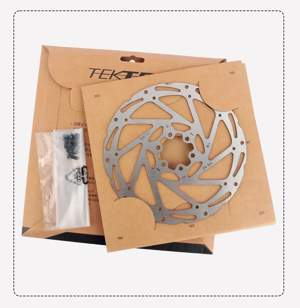 

TEKERO-Mountain Bike Disc Brake, MTB, Stainless Steel, Hydraulic Brake Rotor, Oil Brake, Six Spike Discs, TR160, TR180, TR203