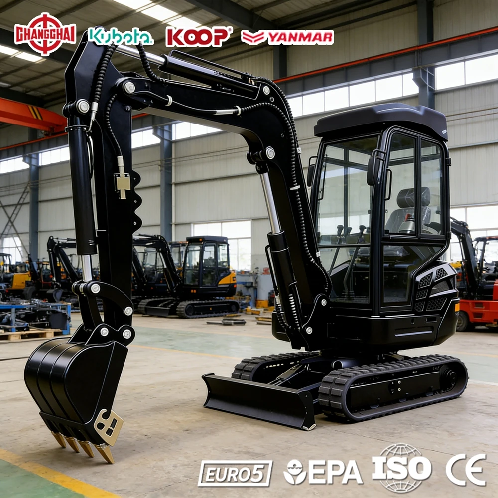 

Mini Excavator 1.2Ton Kubota Engine Construction 1.8Ton 3.0Ton Tools Europe EPA Euro 5 CE Factory Direct Sale