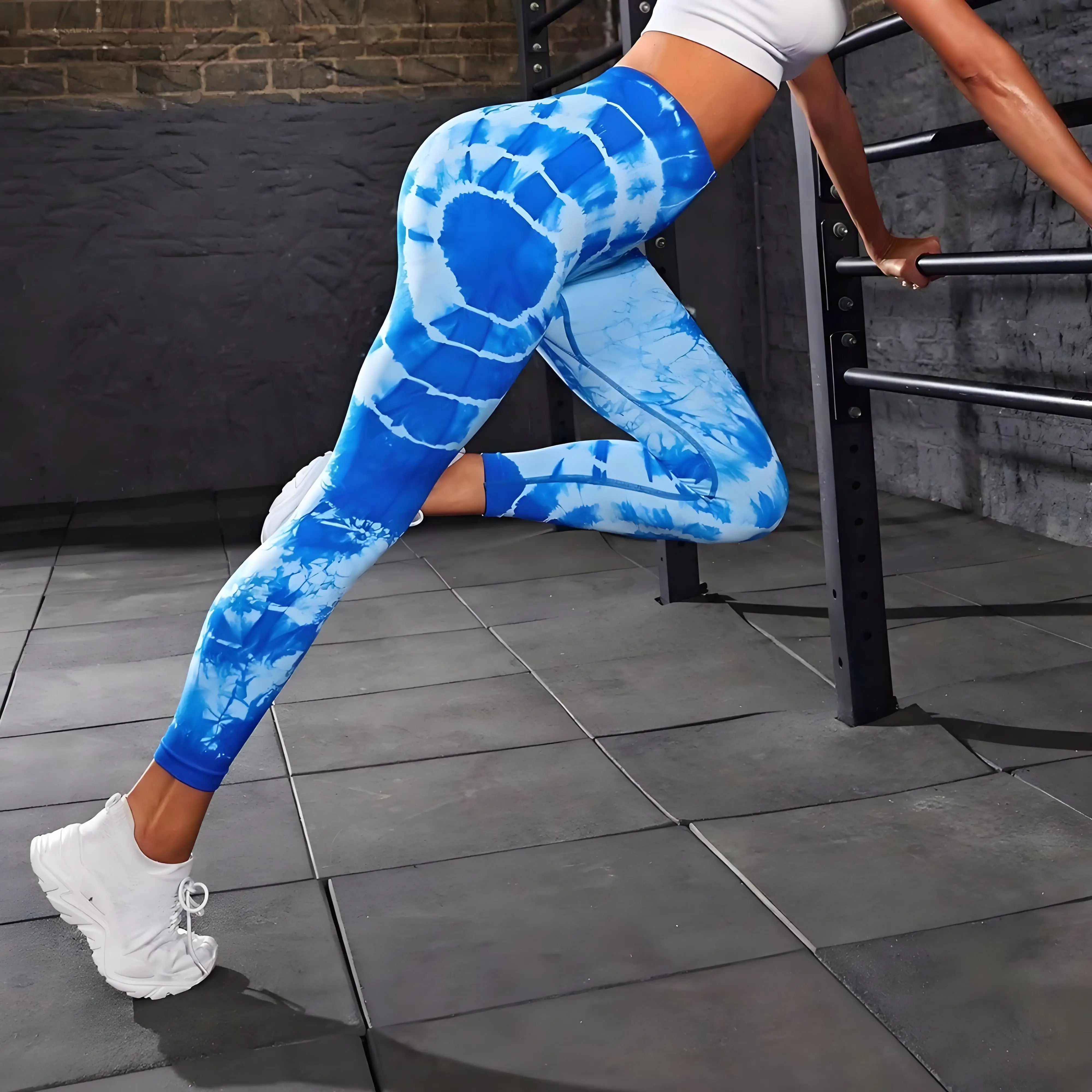 

Women's Tie Dye Seamless Yoga Pants High Waist Peach Butt Stretch Sports Leggings for Fitness Gym Yoga Sports Clothing