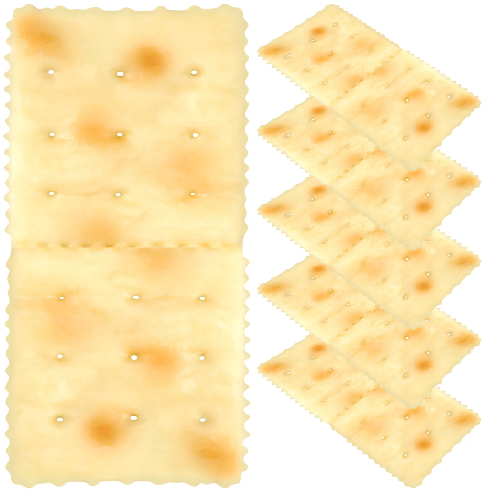 5 stks Nep Biscuit Hoogwaardige Pvc Simulatie Voedsel Voor Fotografie Props Desktop Decoratie Kunstmatige Voedingsmiddelen Thuis Voedsel Ornament