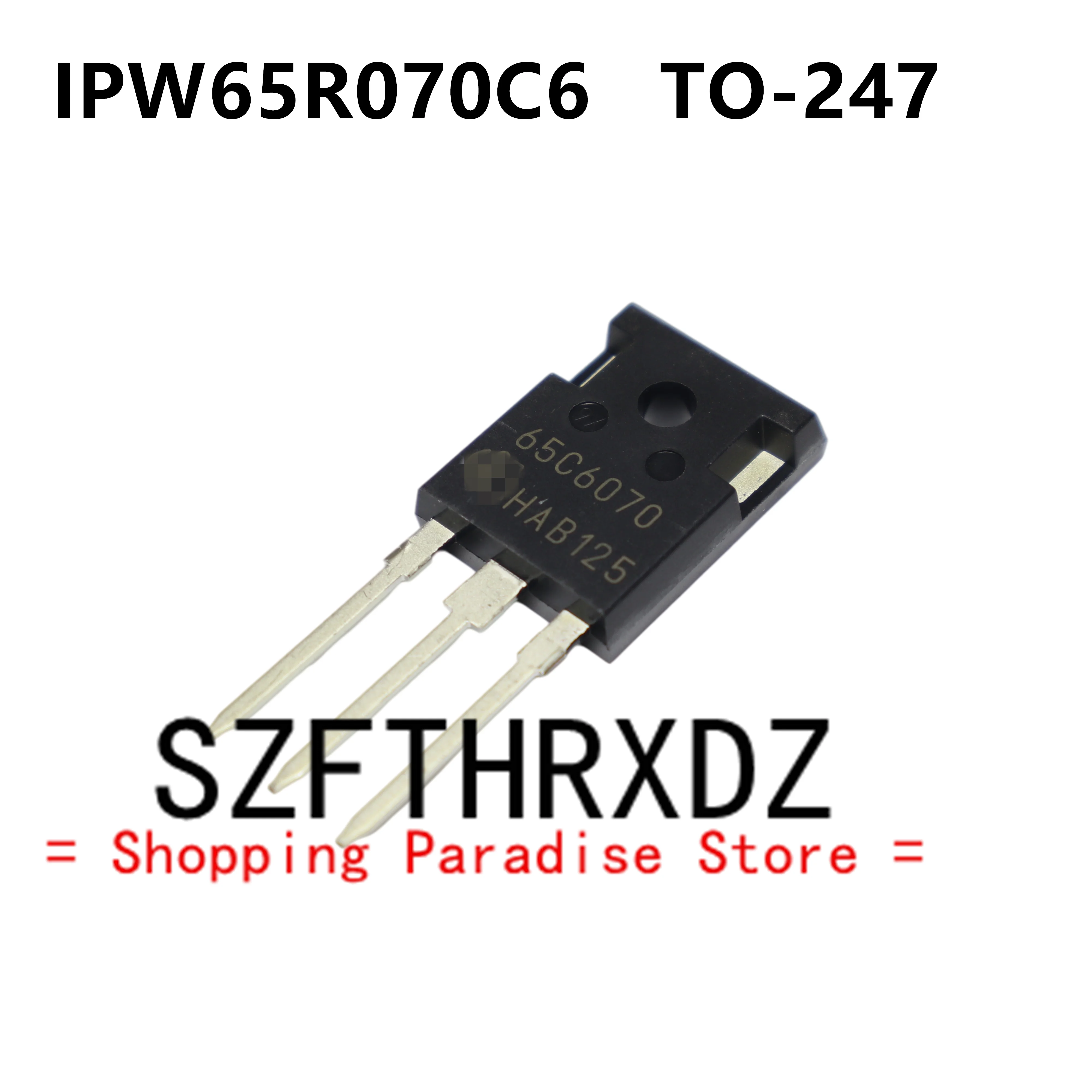 

SZFTHRXDZ 10pcs 100% new imported original IPW65R070C6 65C6070 TO-247 MOS FET