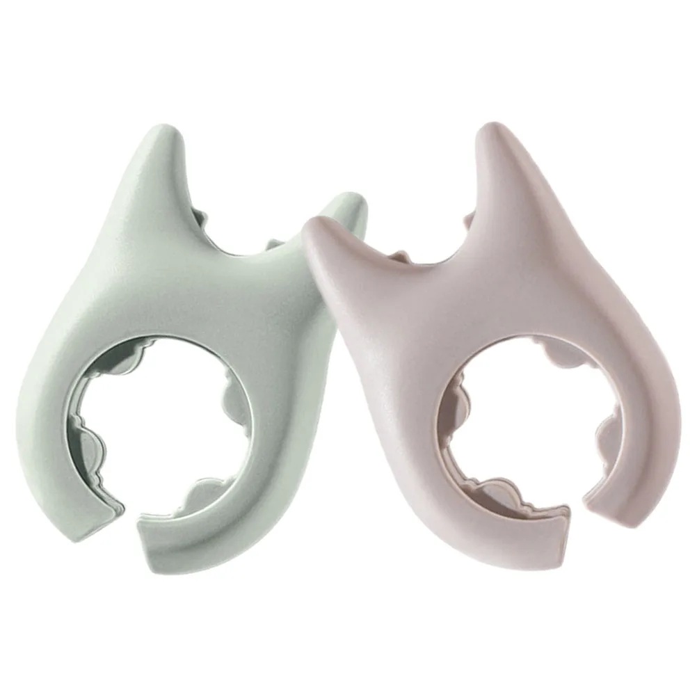 

2pcs Silicone Pot Lid Lifter Round Edges Spill Proof Kitchen Tool Spoon Rest Holders Boil Over Stoppers For Pots Cartoon Design