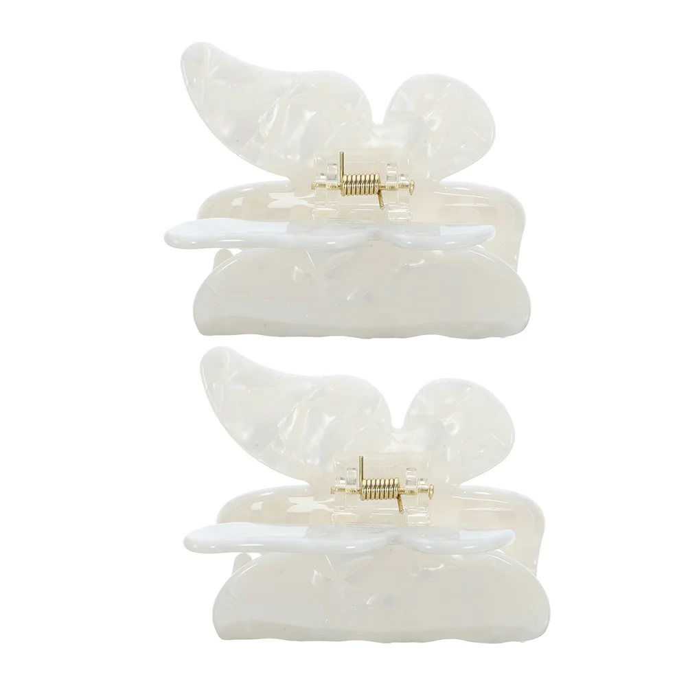 

2Pcs Butterfly Shaped Hair Claw Clip Acetate Small Jaw Clip for Women Secure Hold Hair Accessory Cute Claw Clips for All