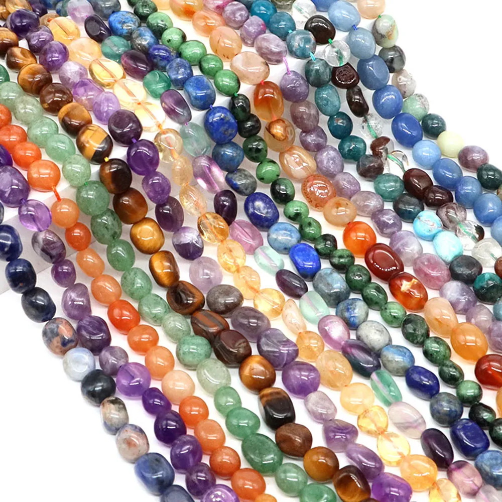 

8-12mm Irregular Natural Crystals Stones Amethyst Agate Citrine Amazonite Quartz Beads For Jewelry Making DIY Bracelet Ear Studs