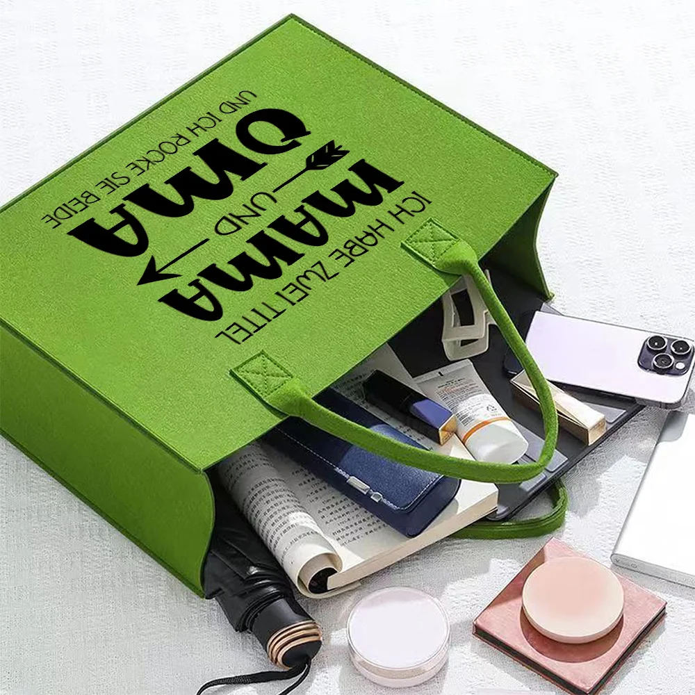 

Женская войлочная сумка-тоут, сумка для подарков на день рождения, свадьбу, день матери, выпускной, для медсестер, на Хэллоуин, Рождество, для работы, путешествий, пляжа, шопинга