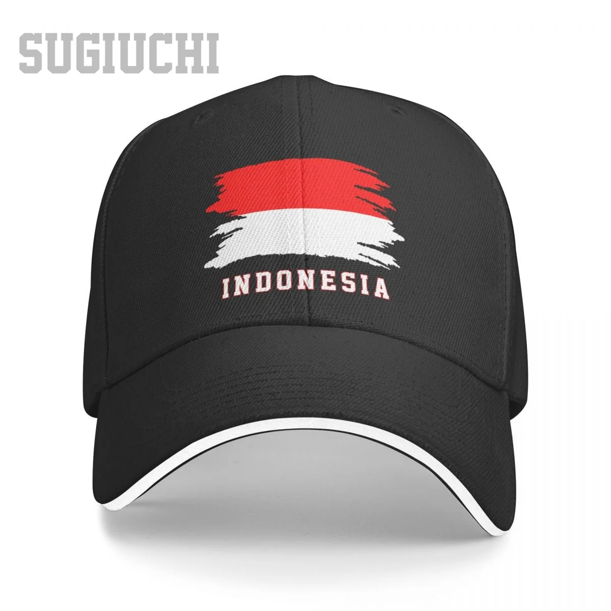 Unisex Sandwich Indonesia Flag Indonesian Country Baseball Cap Men Women Hip Hop Caps Snapback Golf Hat Fishing