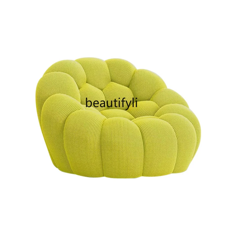 

French Bubble Football Single Sofa Pumpkin Leisure Chair Designer Personality Creative and Slightly Luxury Recliner furniture