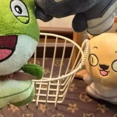 かわいい朗朗山リトルモンスターPP綿入りぬいぐるみキーホルダーペンダントバックパック吊り飾り