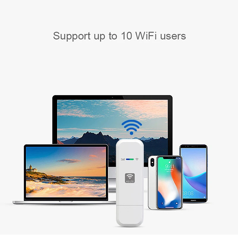 LDW931 enrutador WiFi 4G, tarjeta nano SIM, portátil, LTE, USB, módem 4G, punto de acceso de bolsillo, 10 usuarios, Dongle