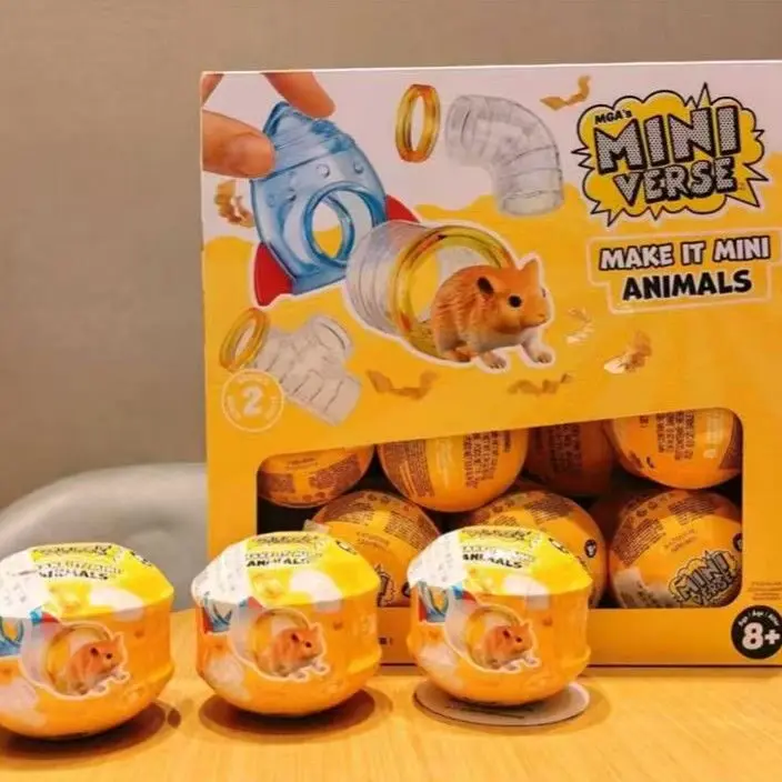 

Hot selling new toys Mini Animals Mystery Ball Miniature Hamster Guinea Pig Pet Figures Collectible Toy For Kids Age