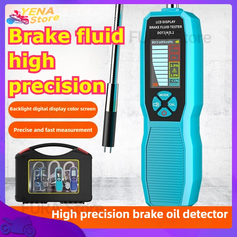 

Automatic calibration digital brake fluid tester automotive detector, suitable for DOT3, DOT4 or DOT5.1 type brake fluid