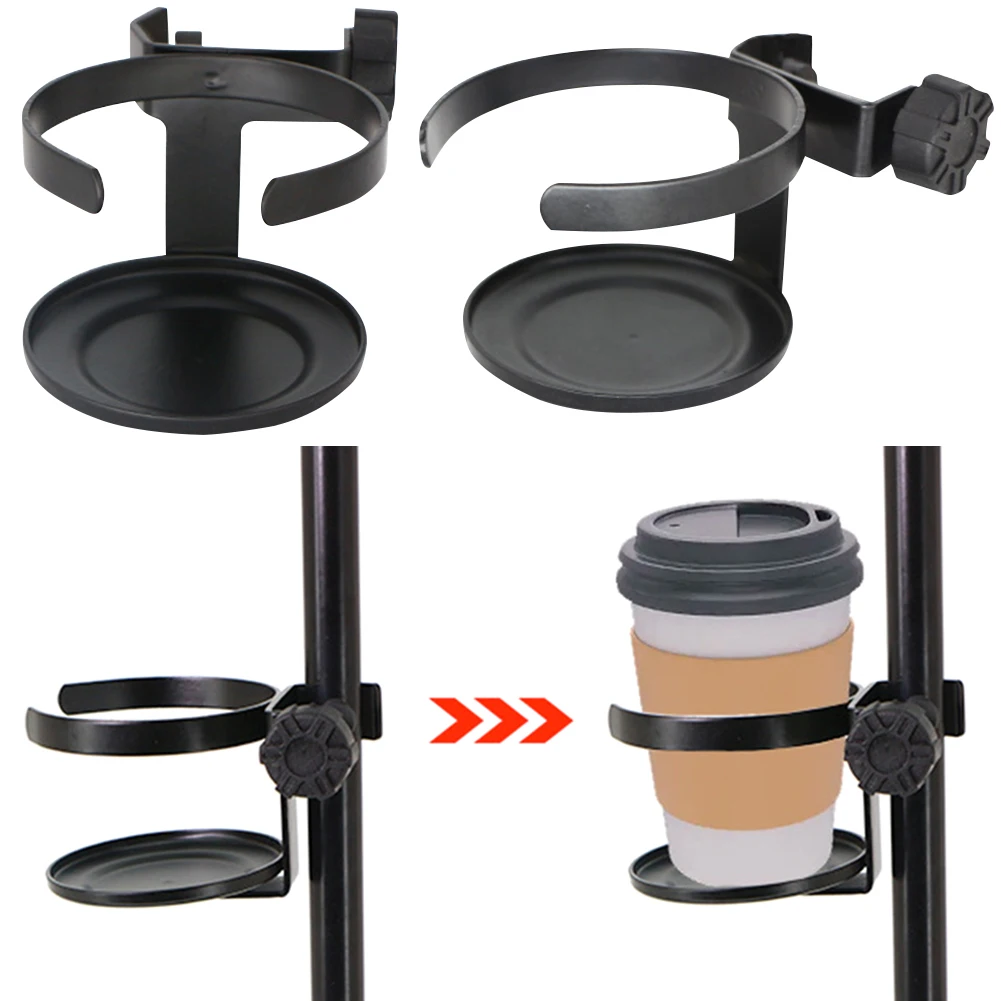 Mic Stand Drink Holder Clip-on Microphone Cup Holder Diameter 9 Cm Clamp On Cup Holder Adjustable Music Instrument Accessories