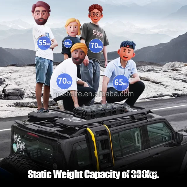 2024 Diskon Besar Rak Atap Penjelajah Aluminium Rak Platform Pembawa Kargo Bagasi untuk Aksesori Mobil GWM Tank 300