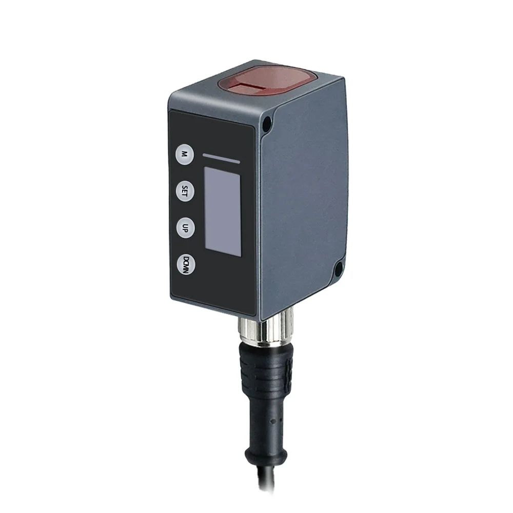 GLZ-D5MNUIR Laser Distance Sensor NPN + Analog RS485 Output M12 Connector, High Precision 12-24VDC
