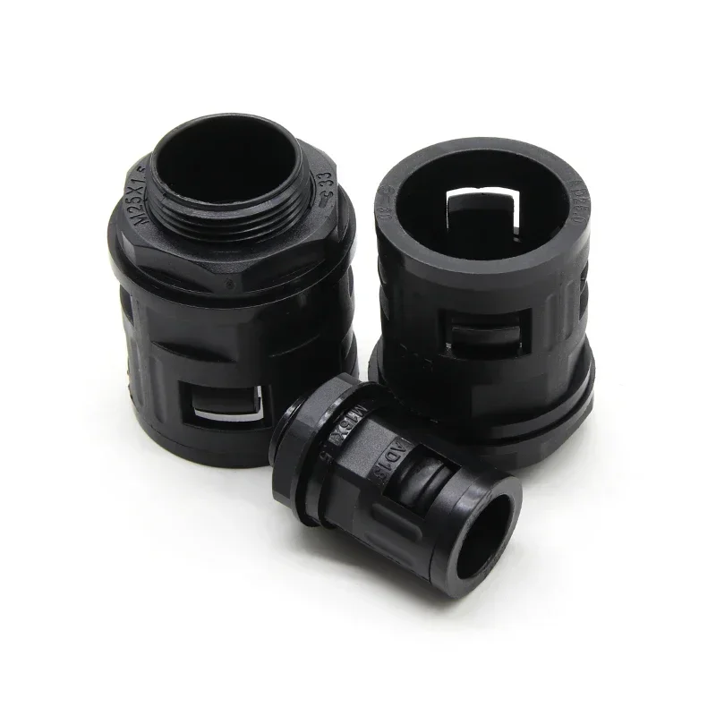 벨로우즈 파이프 조인트 엔드 피팅 플라스틱 콘듀잇 글랜드 나일론 주름관 연결부 AD13 15.8 18.5 21.2 25 28.5 34.5mm