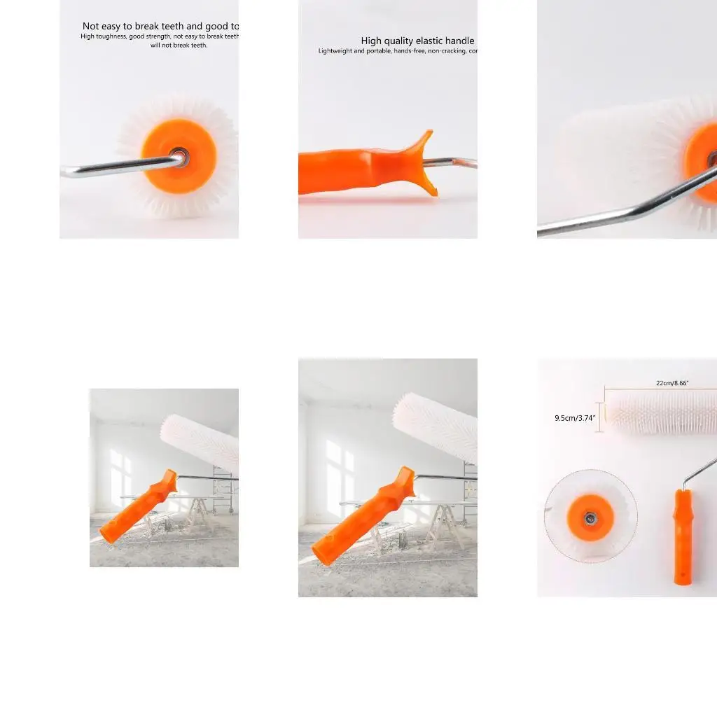 652F Latex Floor Leveling Screed Spiked Roller for Self Leveling Epoxy Floor Comfortable to Use Roller for Housework