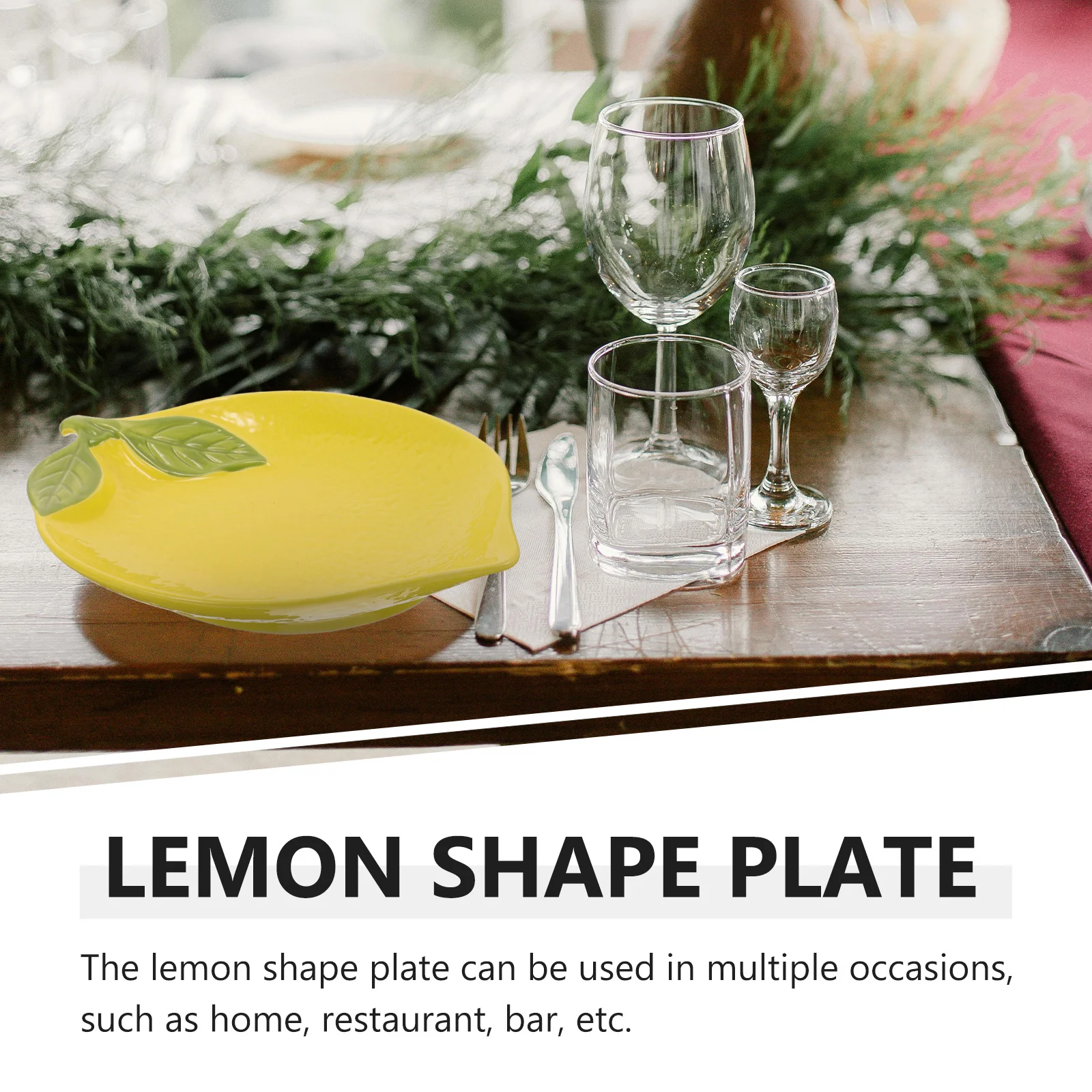 

Lemon Bowl Cute Plate Salad Ceramic Serving Platter Creative Fruit Dish Food