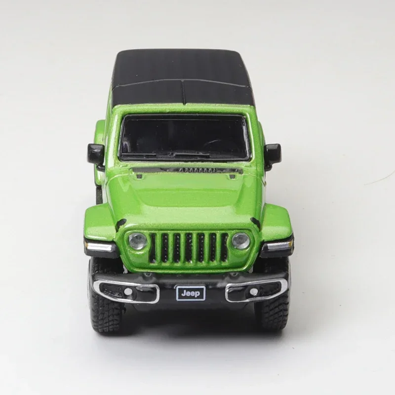 JKM 1/64 Jeep Wrangler Sahara 2019 Alloy Diecas Off-road Vehicle Model Layout Brinquedo Infantil Kids Xmas Gift Toys for Boys