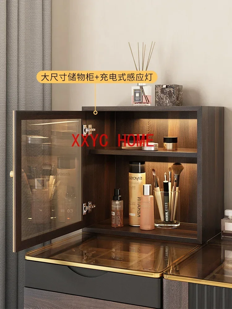 Gabinete minimalista moderno del almacenamiento de la mesa del maquillaje del dormitorio de Ins integrado