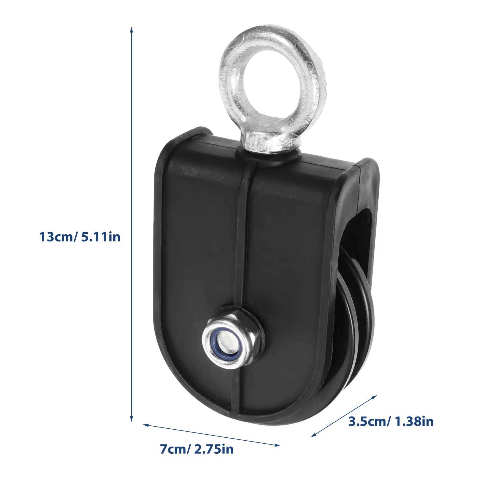 Cable Pulley Wheel for Fitness Equipment Lifting Blocks Hoists Ladder Lifts Store Lifts Low Friction Quiet Operation Anti-Rust