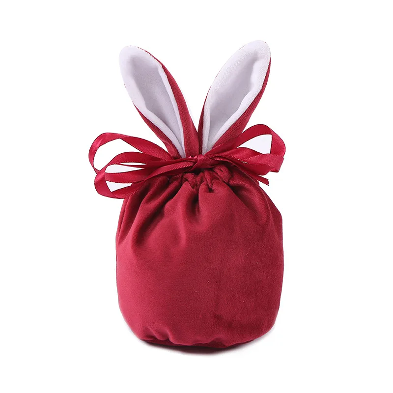 Easter Candy Bag Chocolate Bags Cloth Pouch Cute Bunny Gift Packing Bags Ears Design Birthday Wedding Party Jewelry Organizer image 6