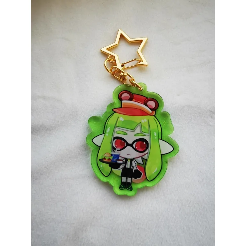 Agent Splatoon Restaurant Colored Window Acrylic Pendant Keychain