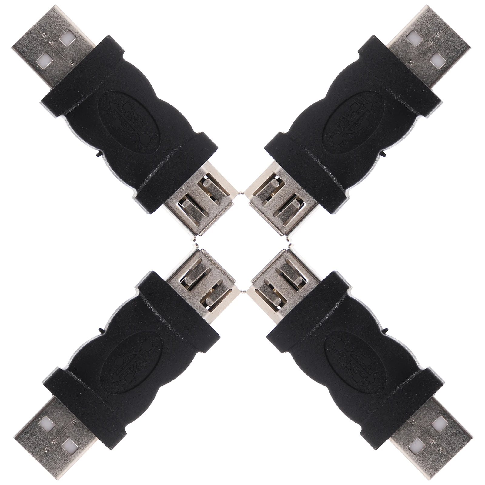 

4 Pcs Adapter USB- Female Connector Connectors and Adapters Adaptor Converter