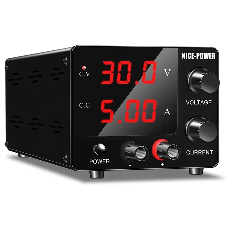 ABNQ  DC Power Supply Variable, 30V 5A Adjustable Switching Regulated Power Supply with Encoder, LED Display US Plug