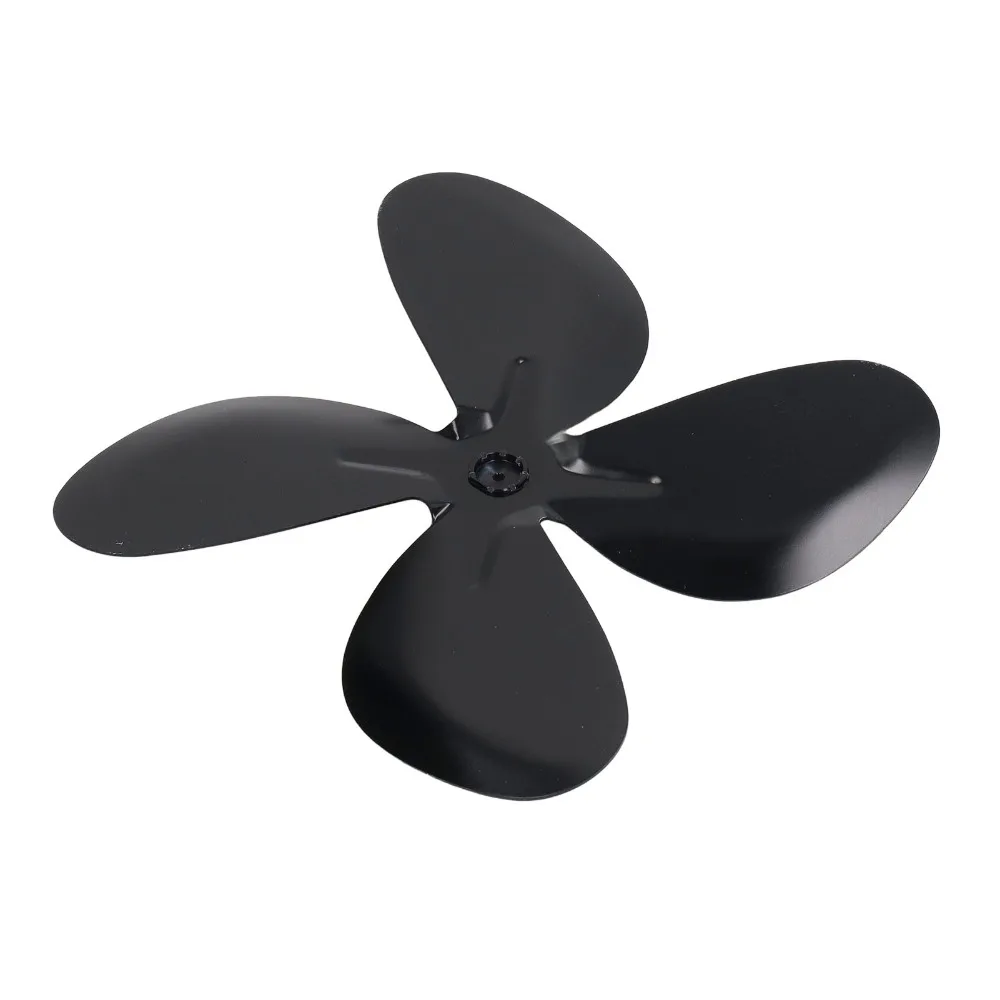 

Лопасти вентилятора для печи из алюминиевого сплава, устойчивые к высоким температурам черные лопасти для вентилятора для камина, сверхмощный 4-лопастной вентилятор с тепловой мощностью