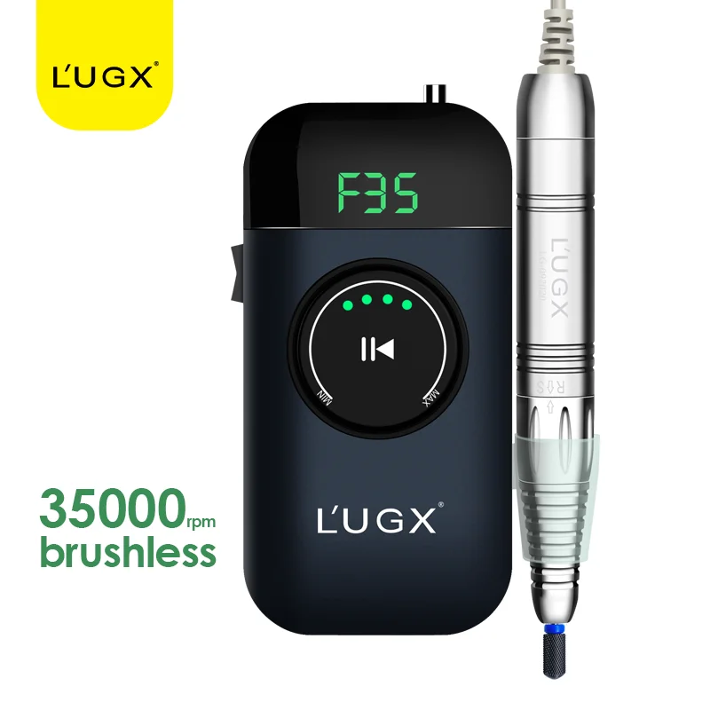 

LUGX 35000rpm Nail Polisher Strong Cordless Acrylic Electric Rechargeable Portable Brushless Professional Machine Nail Drill