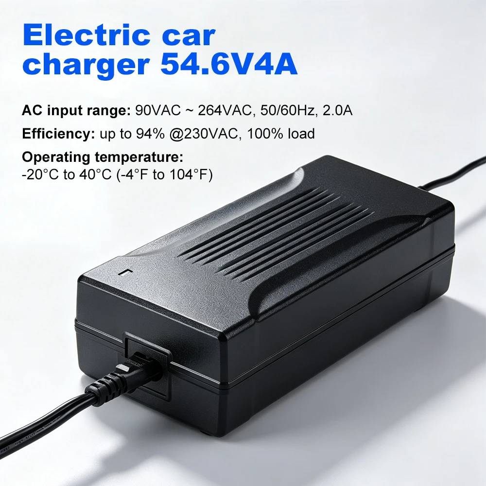 XIETONGPO 54.6V 4A 13S 48V Li Ion Power Interface Module CC CV Energy Regulation System for Electric Scooter Ebike Charging