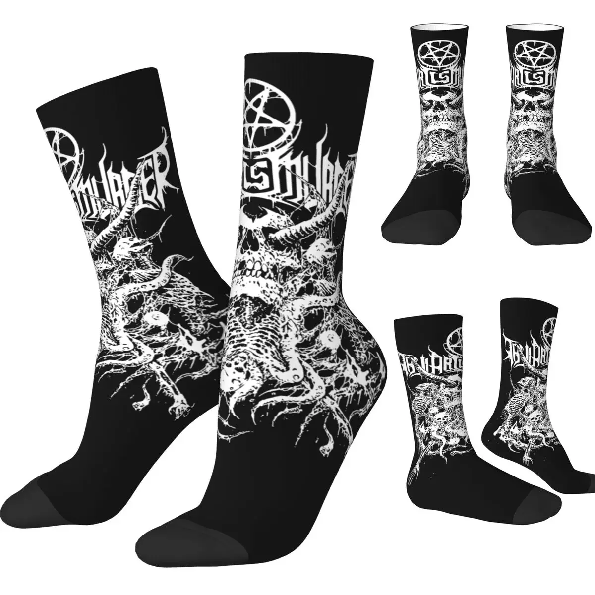 Autumn Winter Casual Men's Women's Deathcore Thy Art Is Murder Rock Band Idol Socks Breathable Basketball Socks