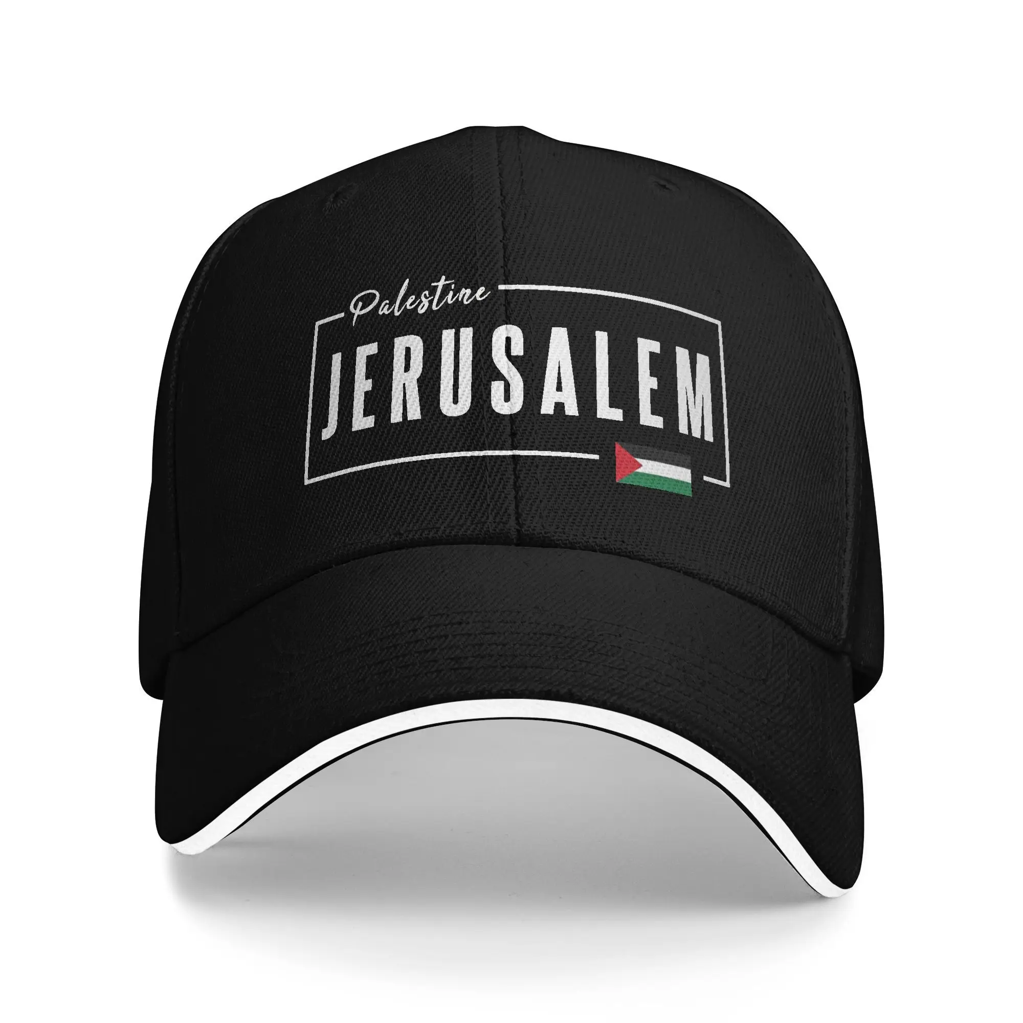 الربيع قبعة بيسبول عادية القدس فلسطين تشغيل الهبي قبعة سائق الشاحنة للإناث الذكور قبعات البيسبول عالية الجودة