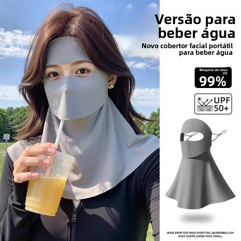 water-drinking-full-face-sunscreen-mask-women's-uv-protection-face-bikini-popular-new-model-high-aesthetic-value-sunscreen