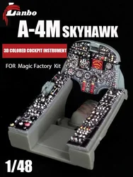 Lanbo 3D printing 48143 A-4M Skyhawk color cockpit instrument, for magic factory kit 1/48