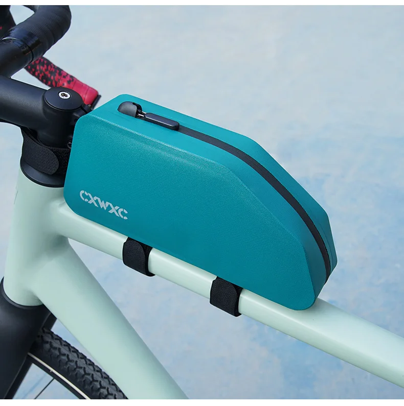 CXWXC Fahrrad-Oberrohrtasche Wasserdichte Hülle Mit Bolzenbefestigung & Riemen Aerodynamisch Geringer Widerstand Für Triathlon Gravel MTB Rennrad – Detail 15