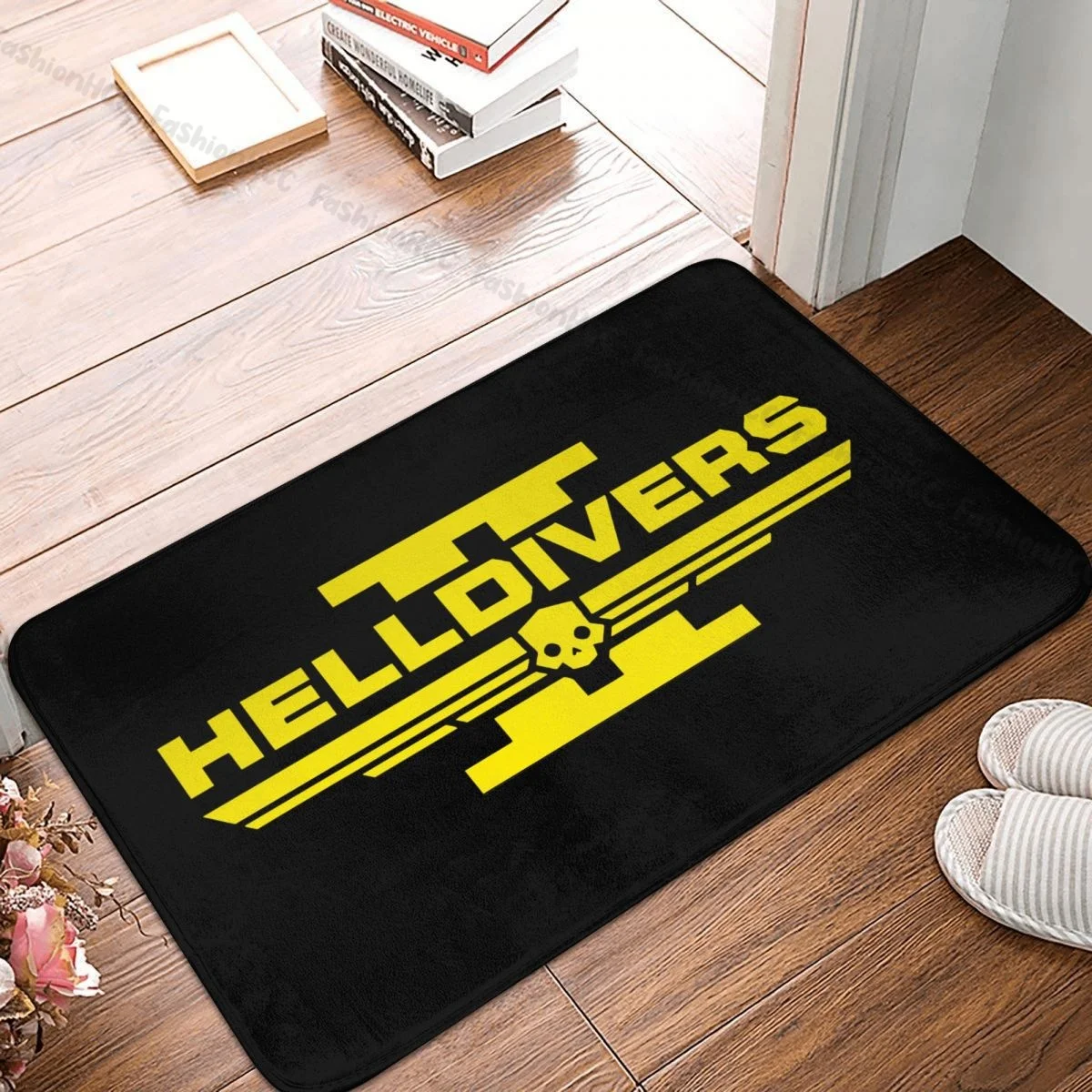 Helldivers II Games Bedroom Mat Helldivers 2 Video Game, Helldivers BOOOOOM Doormat Kitchen Carpet Outdoor Rug Home Decor