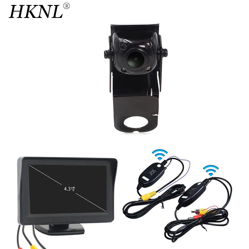 

HKNL CCD Car Rear View Camera Two doors 4.3" Monitor+2.4GHZ Wireless For Mercedes Benz viano Vito W639 V6 2003-2014 Brake Light