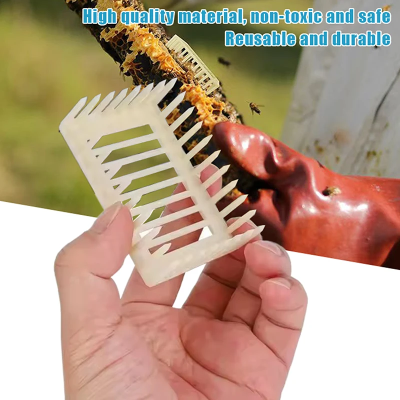 20PCS White Plastic Queen Marker Cage Clip Bee Catcher Beekeeper Beekeeping Tools Beekeeping Supplies And Equipment Bee Box