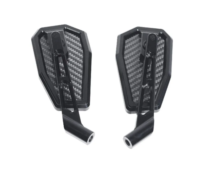 Forged Glossy Carbon Fiber Motorcycle Rearview Mirror Black for All  Models