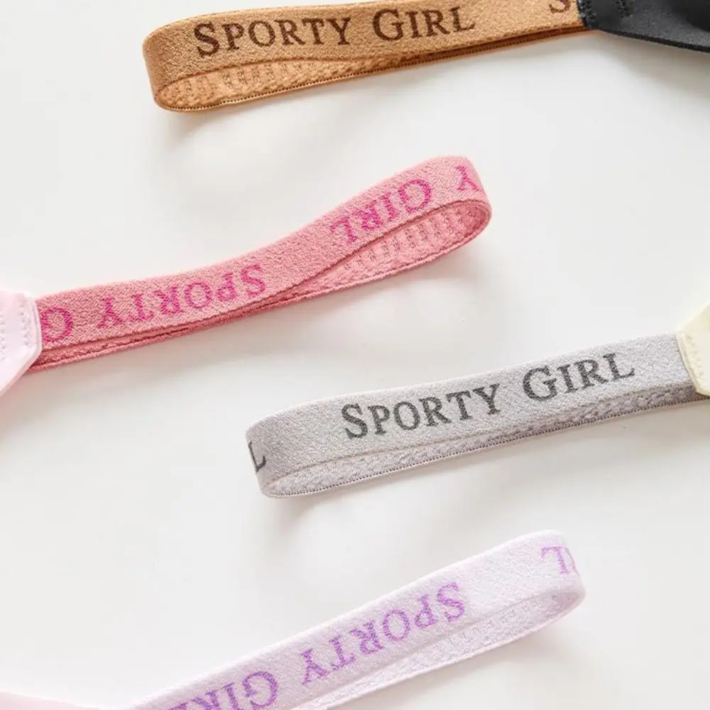 Letter Wireless Deep V Bra Shockproof Close-fitting Seamless Bras for Women Lingerie Gathered Breasts Push Up Underwear Yoga