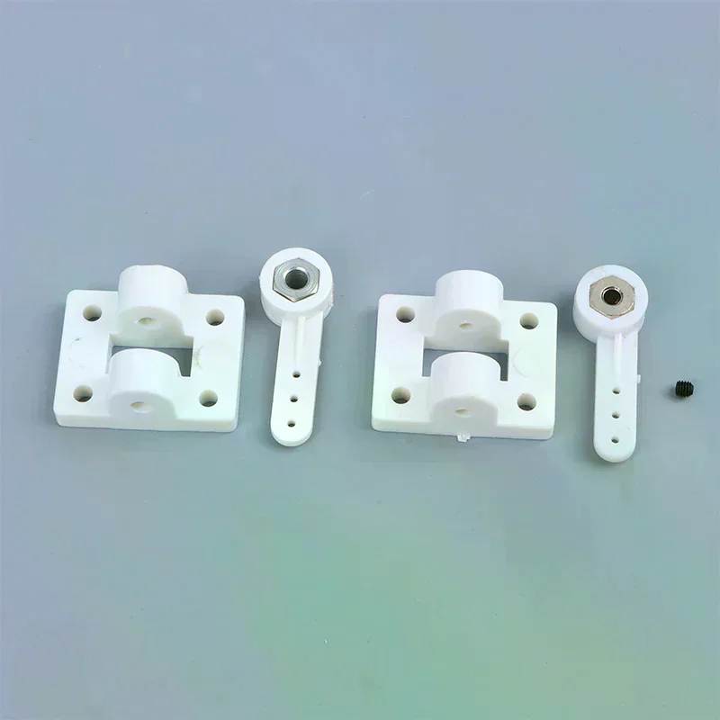 /Cna/Landing Gear Front Wheel Steering Steering Arms+Mounts Suitable for RC Fixed Wing Aircrafts DIY Parts 1 Set