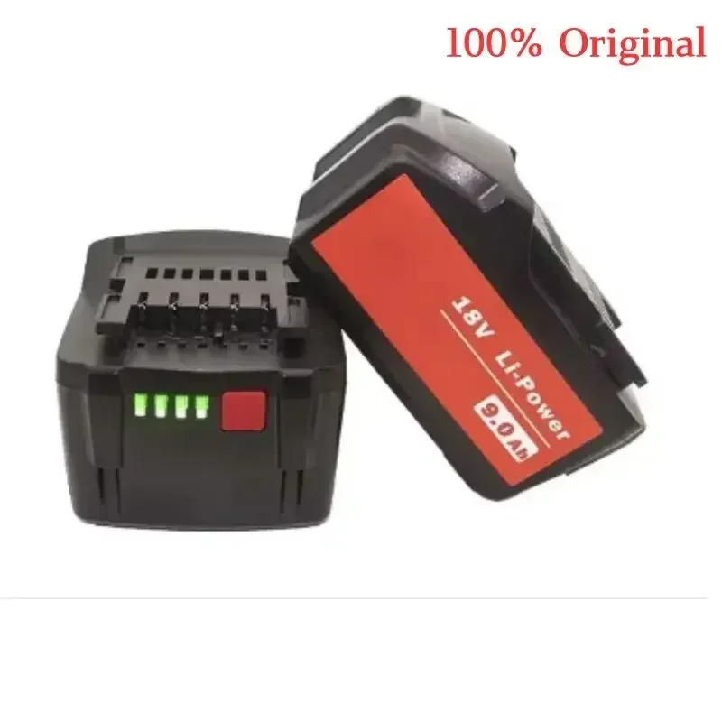 New Rechargeable 18V 9.0Ah Battery for Metabo Cordless Power Tool Replace for Metabo 18V 625592000 625591000 Backup Batteries