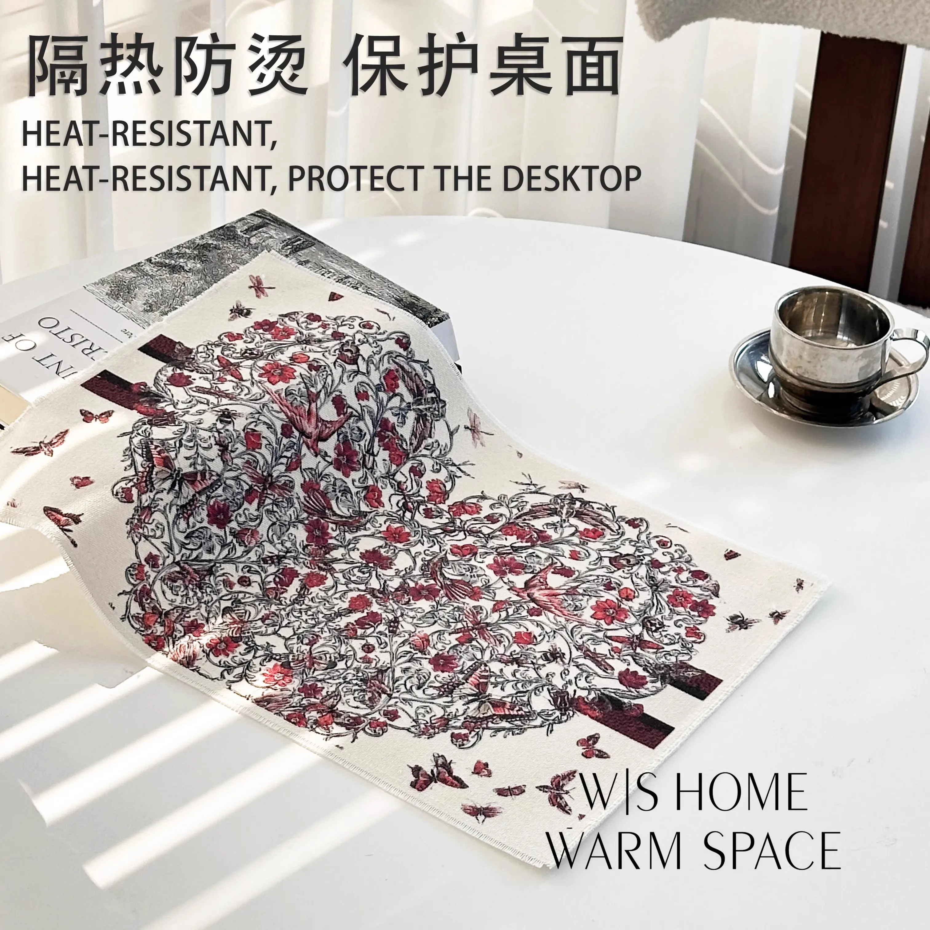 

Stylish Cotton-Linen Placemats – Waterproof, Stainproof, Heat-Resistant – Elegant Table Decor for Dishes, Glasses, Coffee Mug