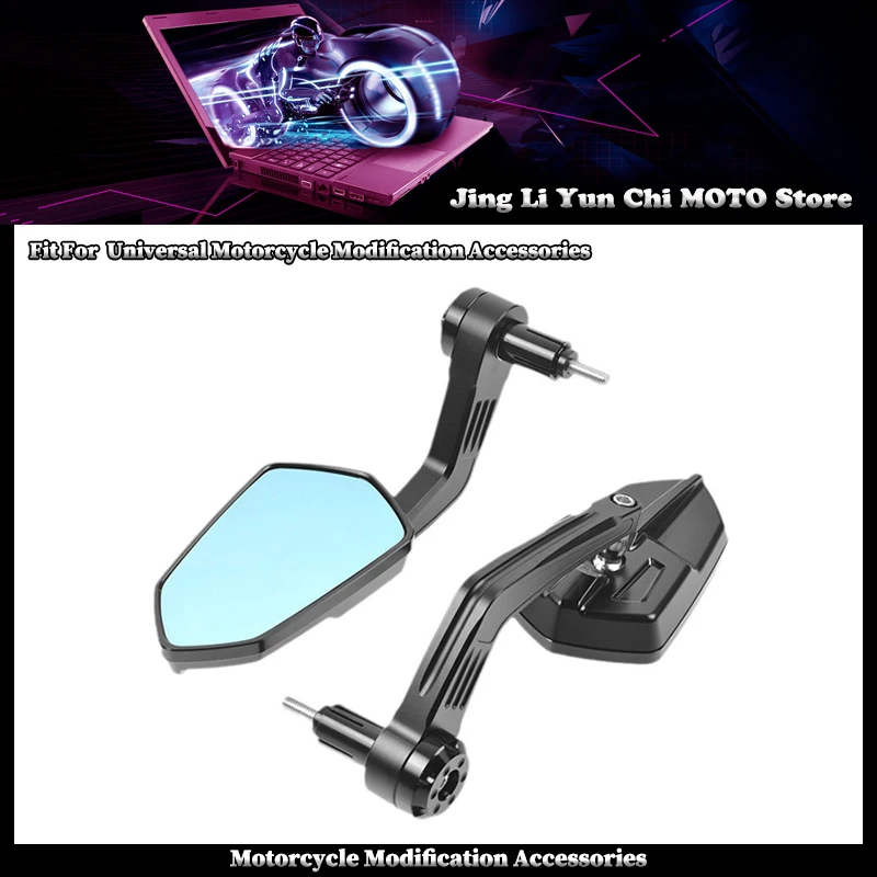 

Fit For Benelli Motorcycle Bar End Side Rearview Mirror Universal Motorbike Bike Handlebar Rear View Mirrors 1 Pair 7/8" 22mm